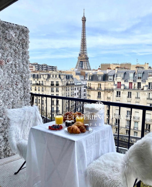 PRIVATISATION / COURT SÉJOUR APPARTEMENT + TERRASSE PARISIENNE VUE SUR LA TOUR EIFFEL